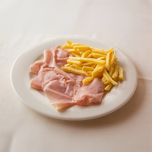 Petite assiette jambon frites