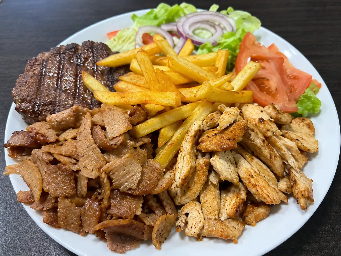 Assiette Mixte (3 viandes au choix)