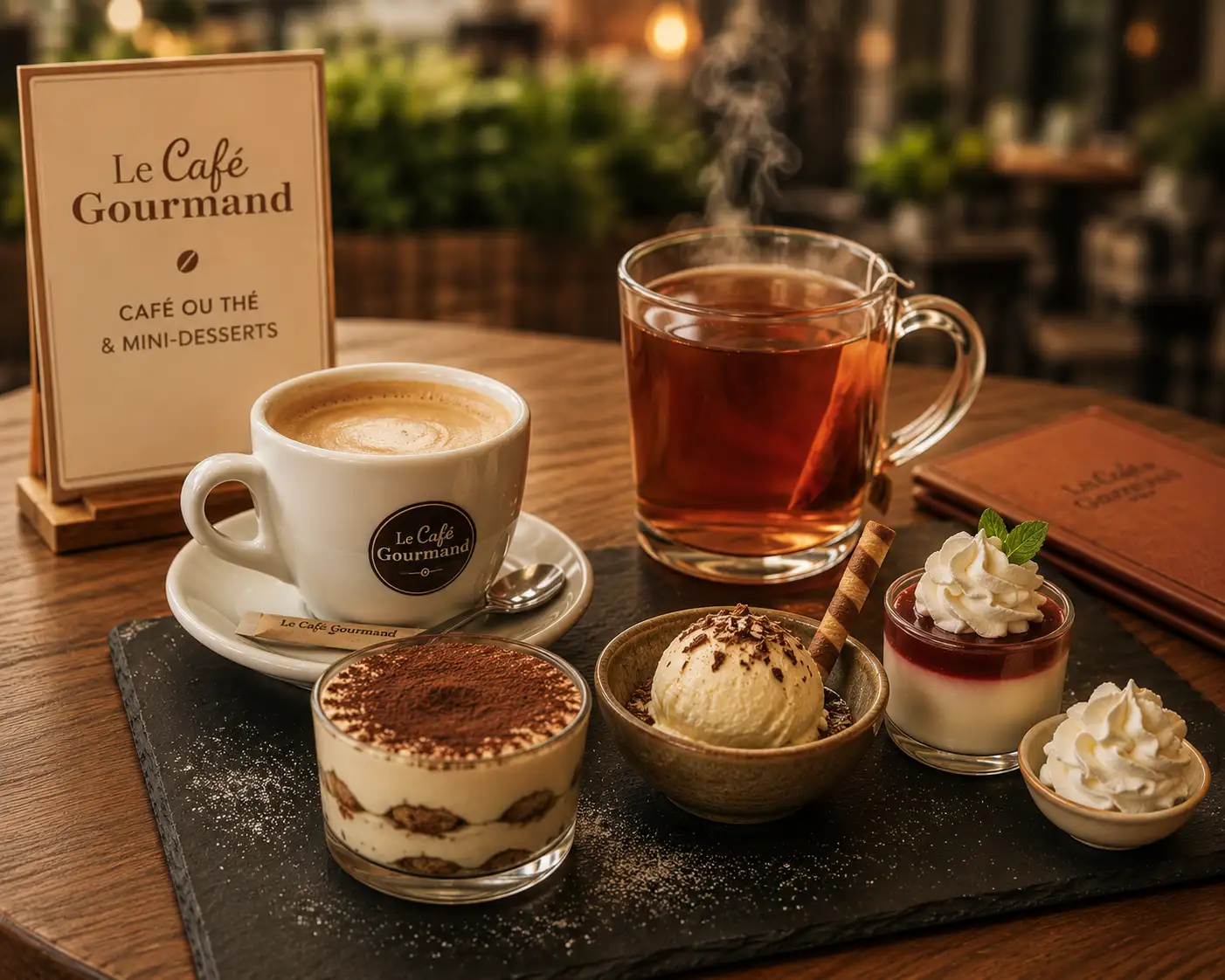 Café ou thé gourmand